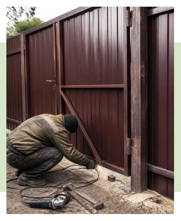 Профессиональный ремонт распашных ворот в Луховицах недорого